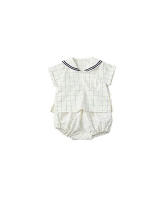 MARLMARL (Baby&Kids)/マールマール ロンパース　ｐａｄｄｌｅ　ｒｏｍｐｅｒｓ　１　ｇｒａｐｈ　ｗｈｉｔｅ